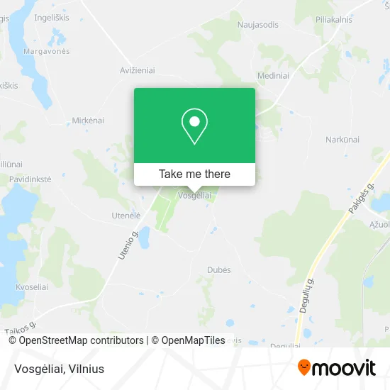 Карта Vosgėliai