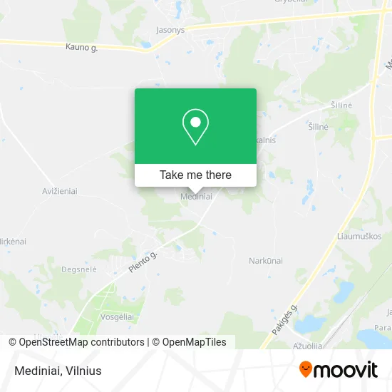 Карта Mediniai