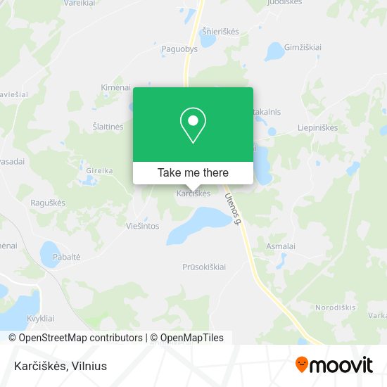 Карта Karčiškės