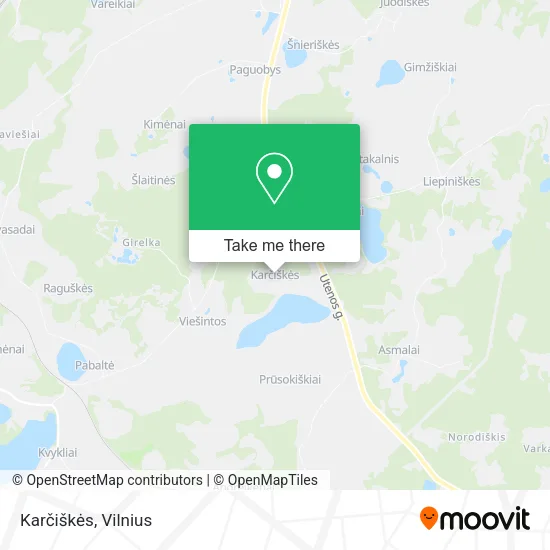 Карта Karčiškės