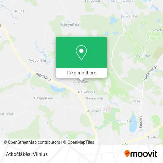 Карта Atkočiškės