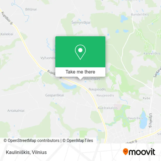Карта Kauliniškis