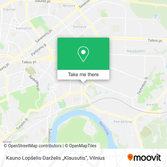 Карта Kauno Lopšelis-Darželis „Klausutis“