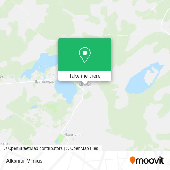 Карта Alksniai