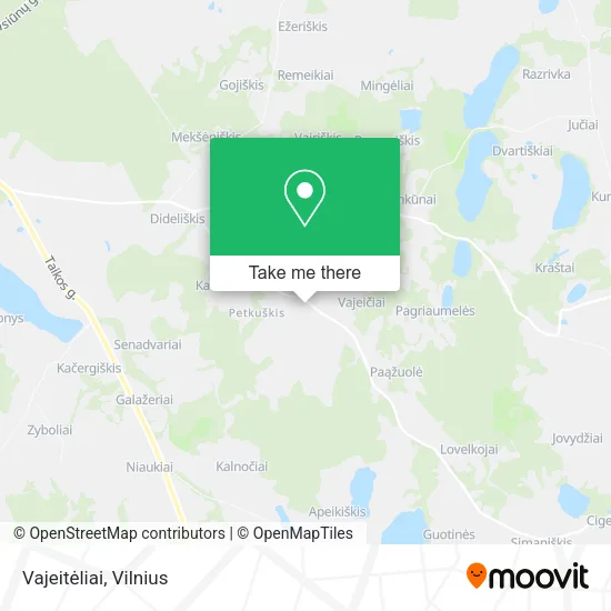 Карта Vajeitėliai