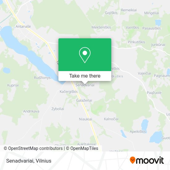 Карта Senadvariai