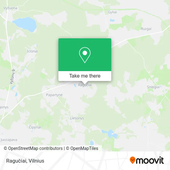 Ragučiai map