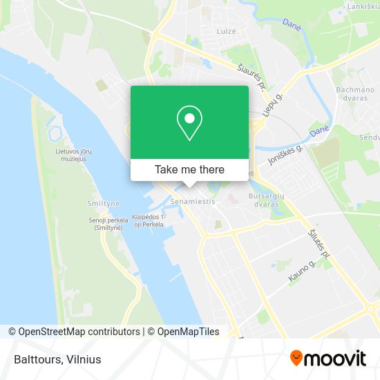 Карта Balttours