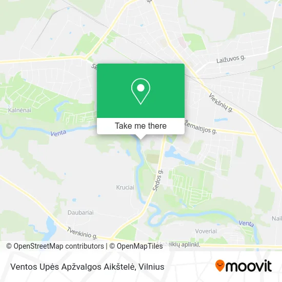 Карта Ventos Upės Apžvalgos Aikštelė