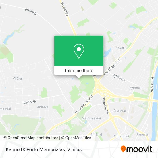 Карта Kauno IX Forto Memorialas