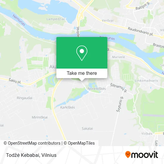 Карта Todžė Kebabai