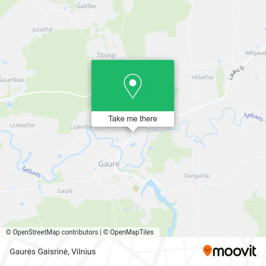 Карта Gaurės Gaisrinė