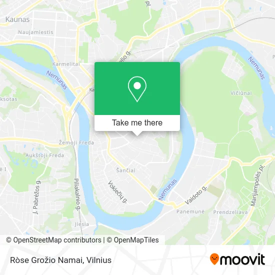 Карта Ròse Grožio Namai