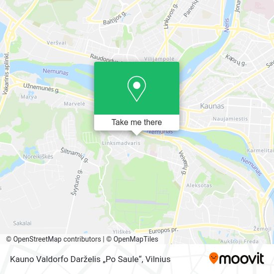 Карта Kauno Valdorfo Darželis „Po Saule“