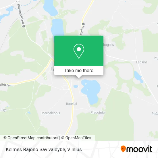 Карта Kelmės Rajono Savivaldybė