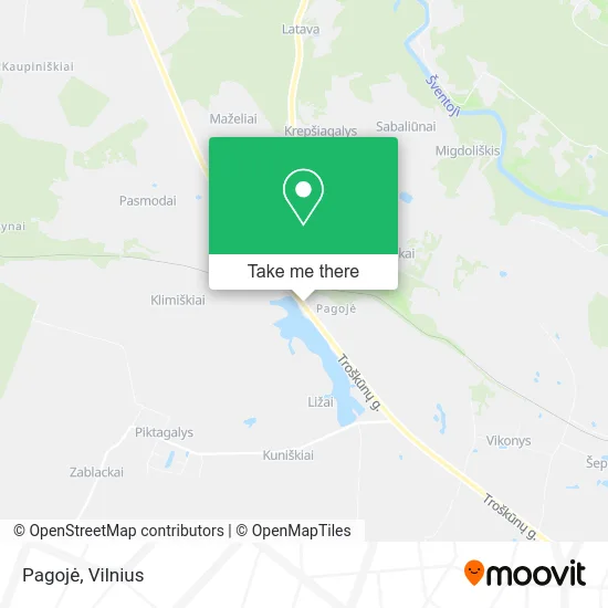 Карта Pagojė