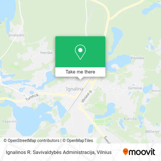 Карта Ignalinos R. Savivaldybės Administracija