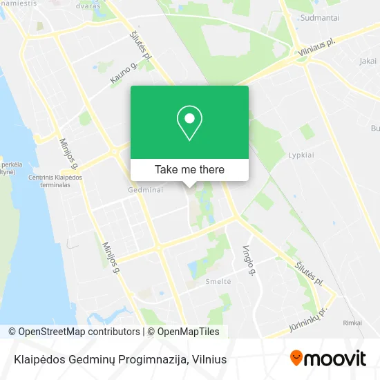 Карта Klaipėdos Gedminų Progimnazija