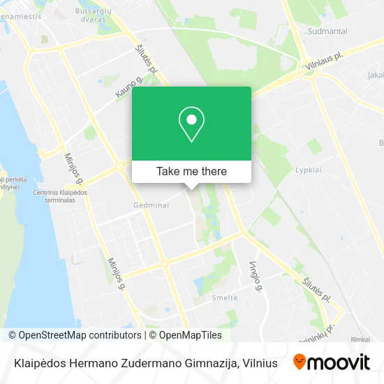 Карта Klaipėdos Hermano Zudermano Gimnazija
