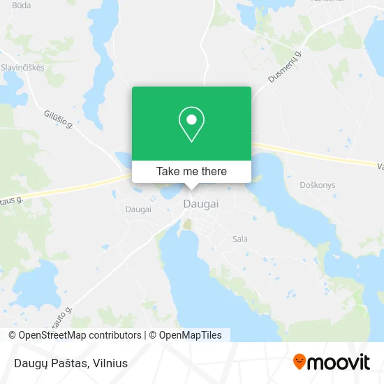 Карта Daugų Paštas