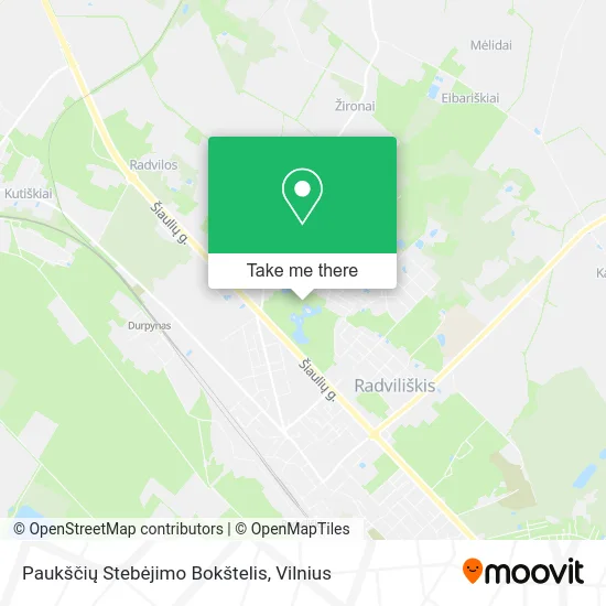 Карта Paukščių Stebėjimo Bokštelis