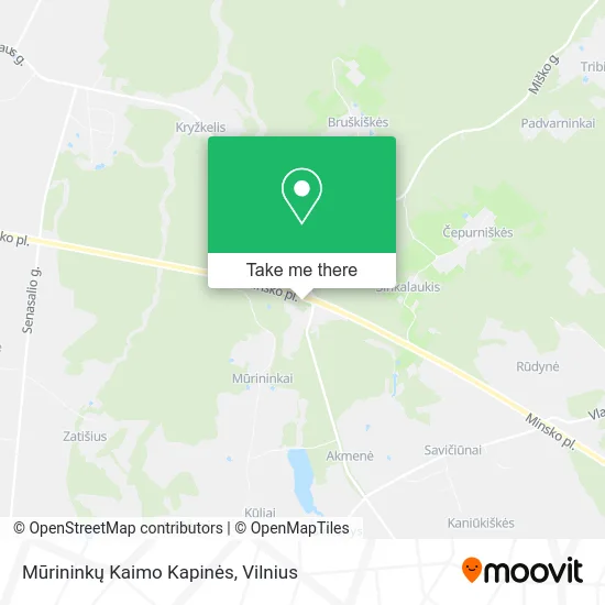Карта Mūrininkų Kaimo Kapinės