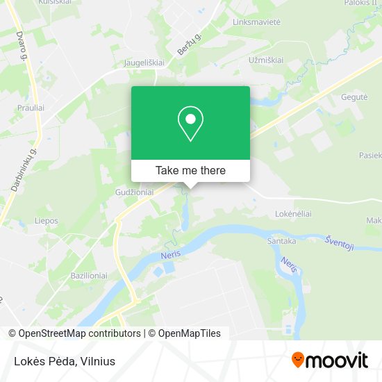 Карта Lokės Pėda