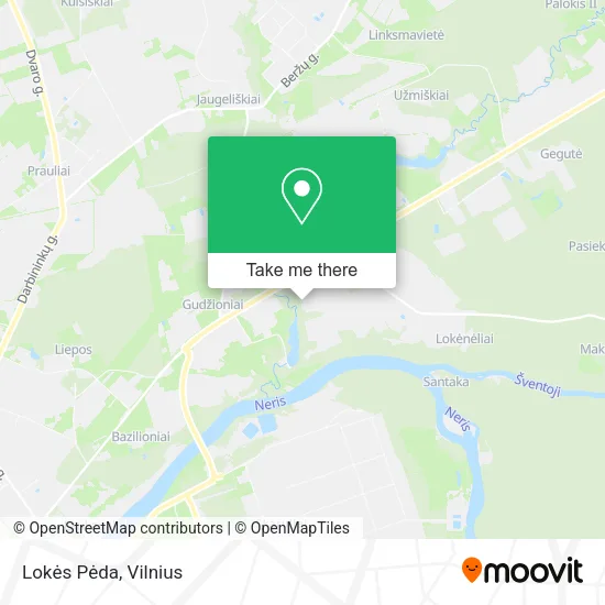 Карта Lokės Pėda