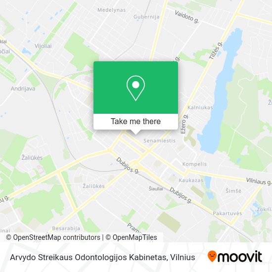 Карта Arvydo Streikaus Odontologijos Kabinetas