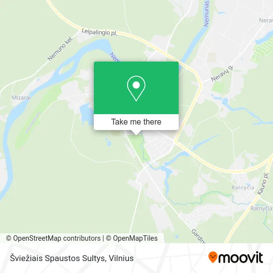 Карта Šviežiais Spaustos Sultys