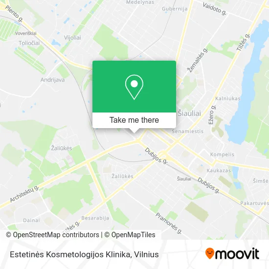 Карта Estetinės Kosmetologijos Klinika