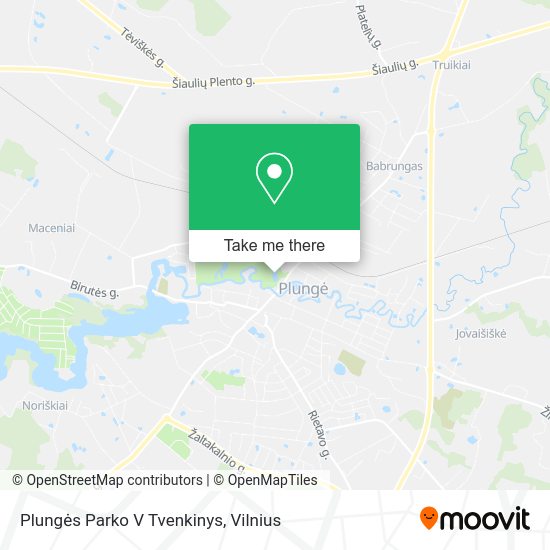 Карта Plungės Parko V Tvenkinys