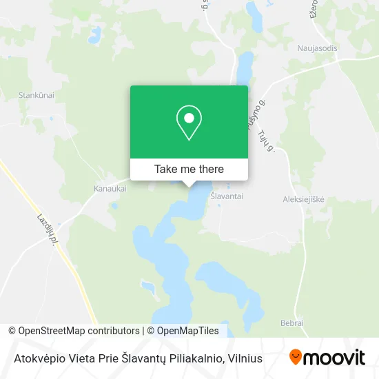 Карта Atokvėpio Vieta Prie Šlavantų Piliakalnio