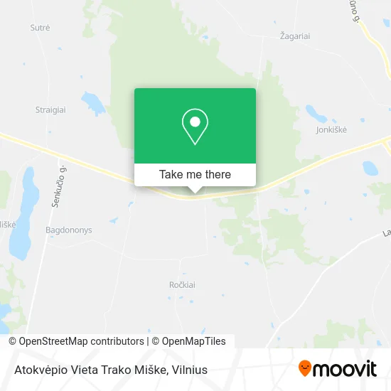 Карта Atokvėpio Vieta Trako Miške