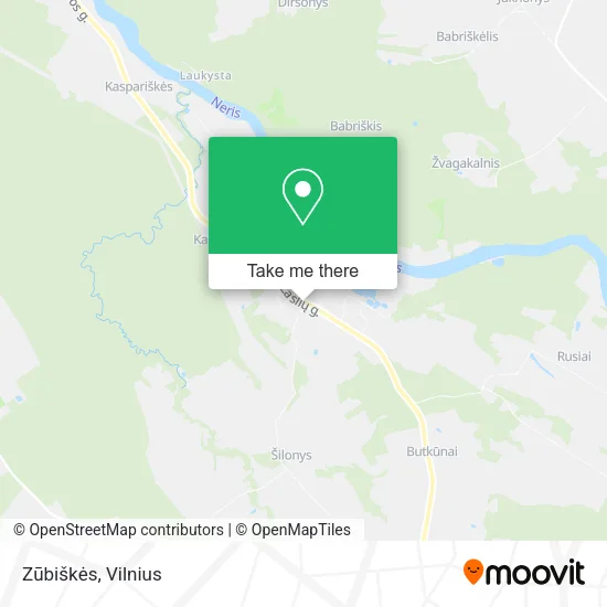 Карта Zūbiškės