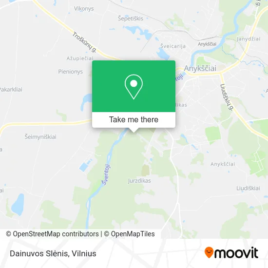 Карта Dainuvos Slėnis