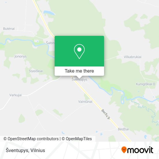 Карта Šventupys