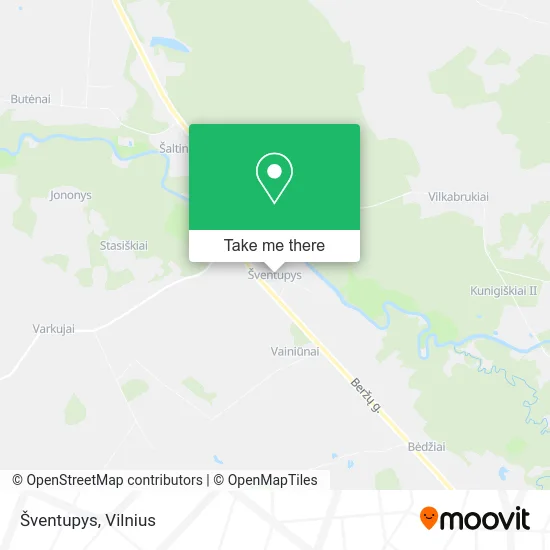 Карта Šventupys