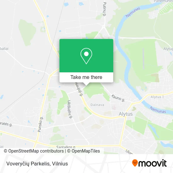 Карта Voveryčių Parkelis