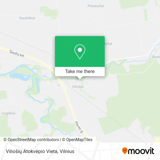 Карта Viliošių Atokvėpio Vieta