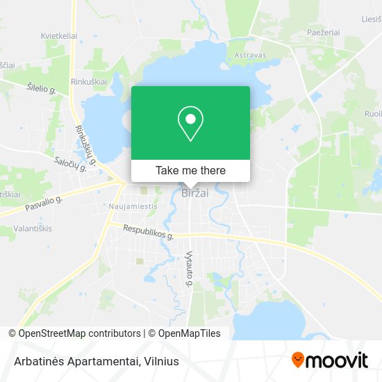 Карта Arbatinės Apartamentai