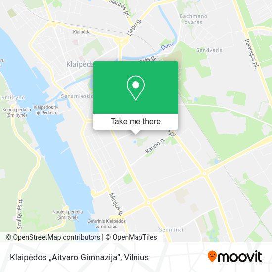 Карта Klaipėdos „Aitvaro Gimnazija“