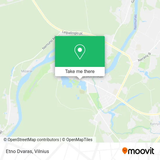 Карта Etno Dvaras