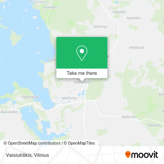 Карта Vaisiutiškis
