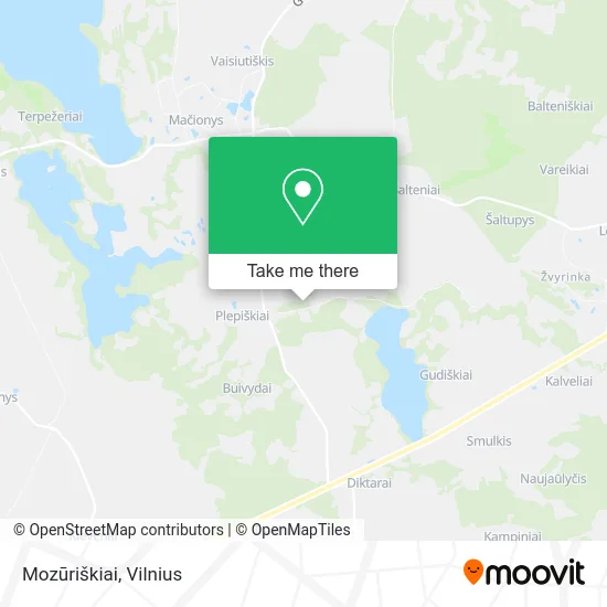 Карта Mozūriškiai