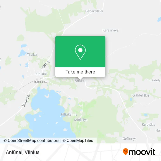 Карта Aniūnai