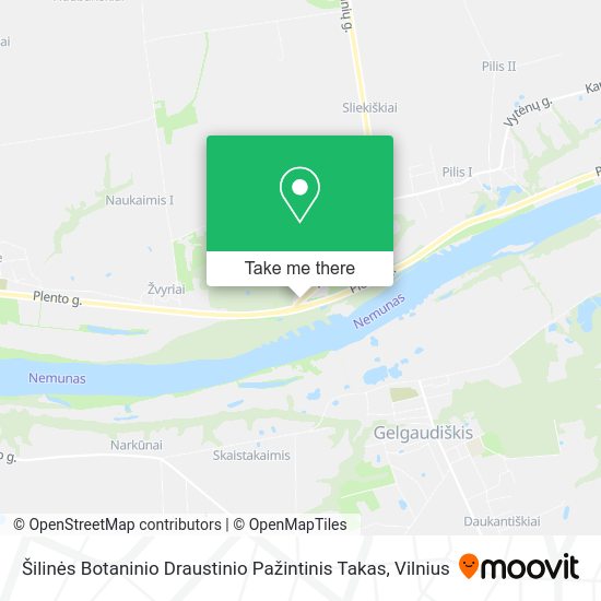 Карта Šilinės Botaninio Draustinio Pažintinis Takas