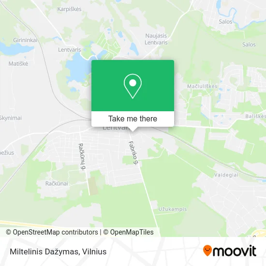 Карта Miltelinis Dažymas