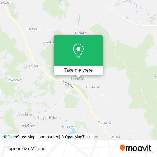 Карта Topoliškiai