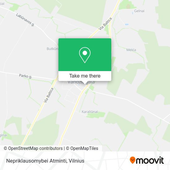 Карта Nepriklausomybei Atminti